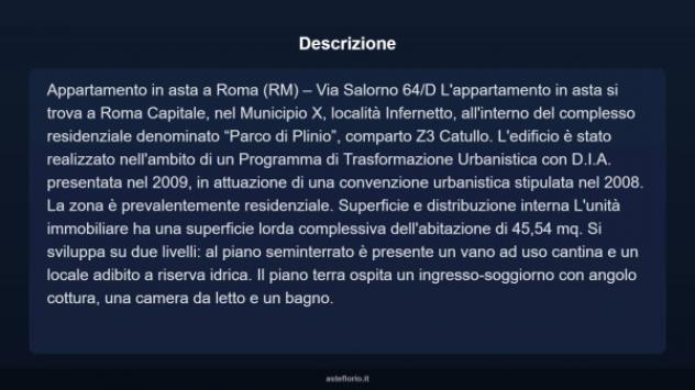 Immobile in asta di 45 m², box auto in vendita a Roma - Foto 4