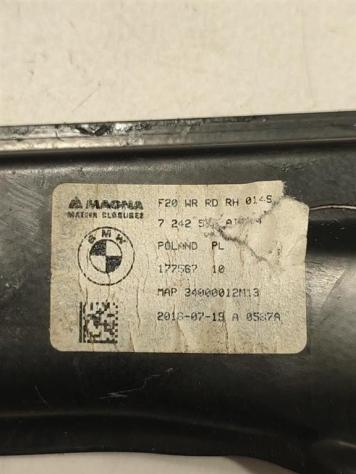 MECCANISMO ALZAVETRO POST. DX BMW Serie 1 F20 7242556 177567 N47D20C (1119) - Foto 2