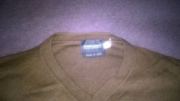 Maglione a V Originale Giorgio Armani Taglia S - Foto 2
