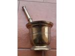 MORTAIO IN BRONZO CON PESTELLO VINTAGE