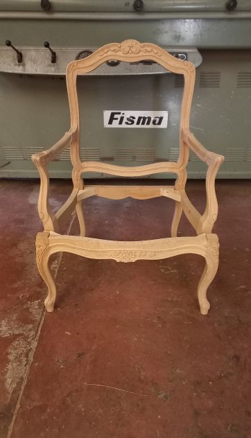 Poltrona fiorino in faggio Grezza