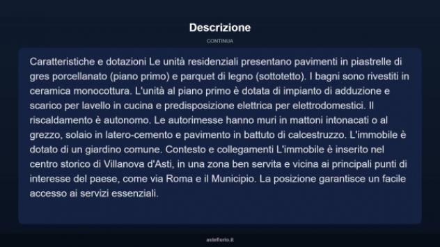 Immobile in asta di 217 m², box auto doppio in vendita a Villanova d'Asti - Foto 13