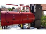 Barbeque Smoker su carrello