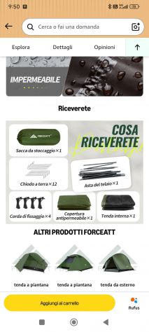 Tenda de campeggio per 2 persone - Foto 3
