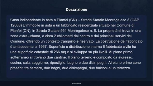 Immobile in asta di 266 m² con più di 5 locali in vendita a Pianfei - Foto 16