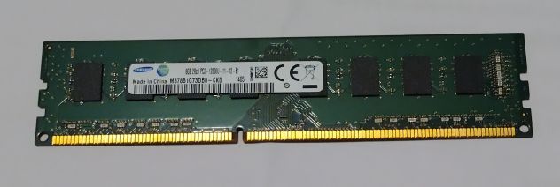 Ram PC Desktop 8GB PC3 12800u DDR3 1600MHz 2Rx8 Samsung Testata Memtest ok