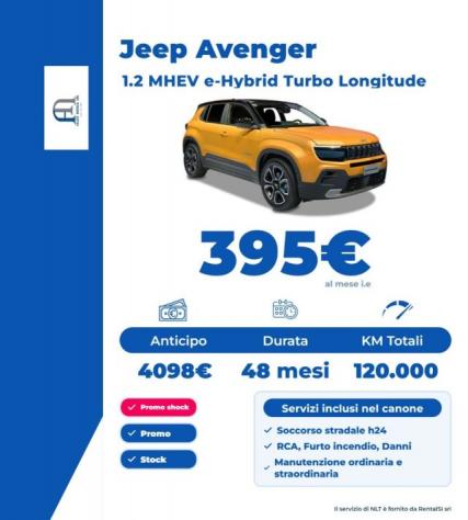 JEEP Avenger 1.2 Turbo 110 CV MHEV Longitude rif. 24175578