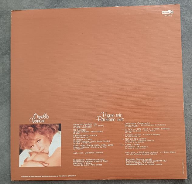 Ornella Vanoni LP "Uomo mio bambino mio", 1975. - Foto 6