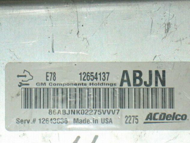 12654137 ECU OPEL ASTRA J MOKKA 1.4T 12654137ABJN 12654137 ABJN 12643636 E78 - Foto 2