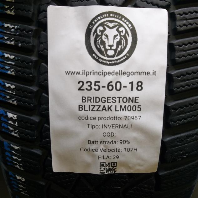 4 GOMME 235 60 18 BRIDGESTONE A70967 - Foto 2