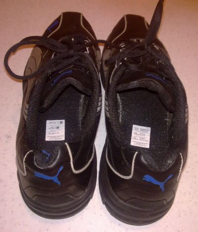 Scarpe da ginnastica Puma misura 46 in morbida pelle nera - Foto 4