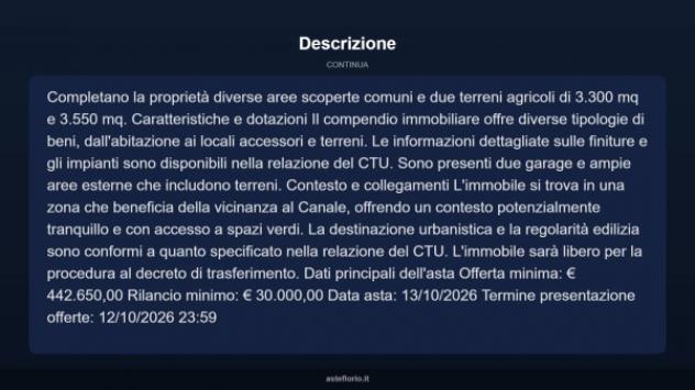Immobile in asta di 464 m² con più di 5 locali e box auto doppio in vendita a Bagnara di Romagna - Foto 11