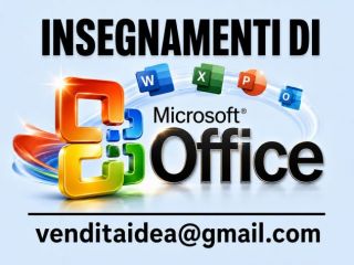 Lezioni di Microsoft Office: -Excel -Word -PowerPoint.