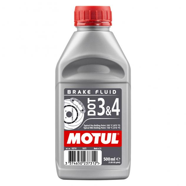 MOTUL DOT 3 e 4 Liquido Freni Sintetico ad Alte Prestazioni 500 ml