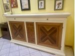 NUOVO CREDENZONE 2 ANTE 6 CASSETTI LEGNO MASSELLO VARIE FINITURE