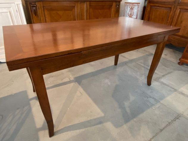NUOVO TAVOLO DI VERO MASSELLO, Cm.160x85, ALLUNGABILE Cm. 240, FINITURA BASSANO - Foto 3