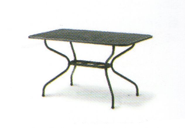 MWH Tavolo lamiera stirata 145x90 cm