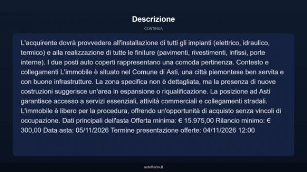 Immobile in asta di 60 m², box auto doppio in vendita a Asti - Foto 10