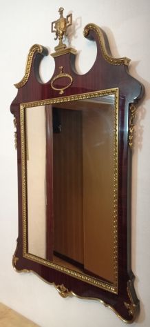 Specchiera con cornice in legno