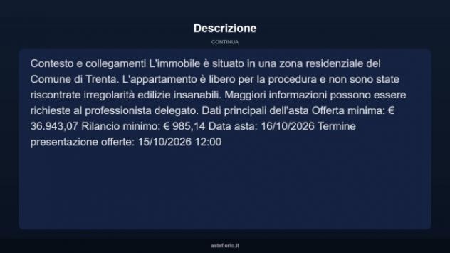 Immobile in asta di 180 m² in vendita a Lappano - Foto 4