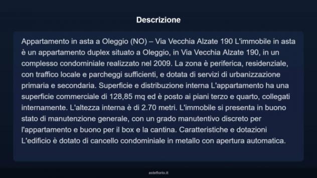 Immobile in asta di 128 m² con più di 5 locali e box auto in vendita a Oleggio - Foto 4