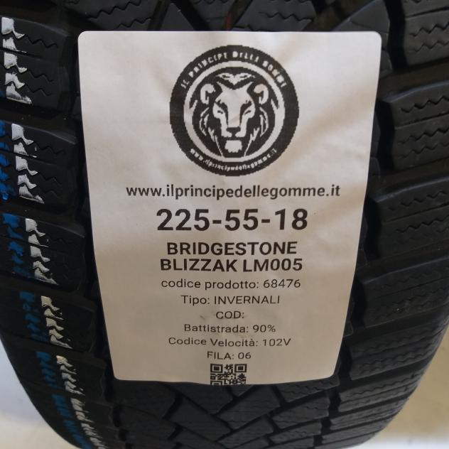 4 GOMME 225 55 18 BRIDGESTONE A68476 - Foto 2