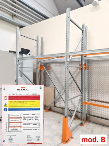 scaffalature porta pallet robuste usate - Foto 8