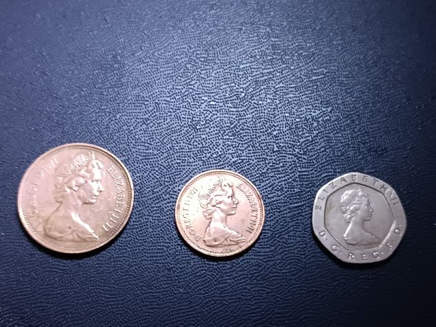 TRE MONETE INGLESI DEL 1971 E DEL 1982