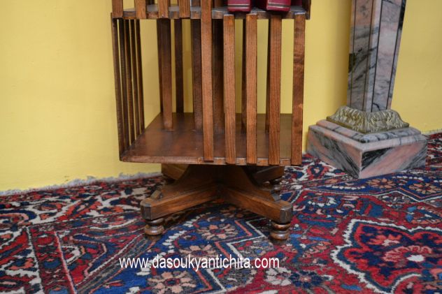 Libreria girevole a tre ripiani stile inglese - Foto 6