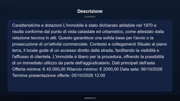 Immobile in asta di 38 m² in vendita a Bari - Foto 4