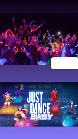 FESTA "JUST DANCE" PER BAMBINI discoteca fluo