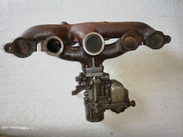 COLLETTORE ASPIRAZIONE SCARICO FIAT 506C 1100 A CON CARBURATORE WEBER - Foto 3