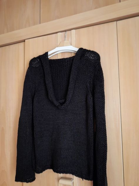 CARDIGAN CON CAPPUCCIO IN COTONE - Foto 2