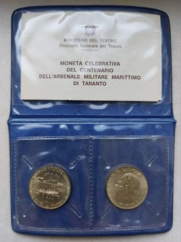 moneta 200 lire Centenario Arsenale di Taranto