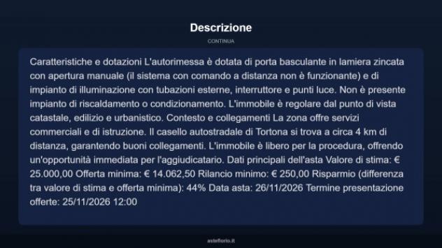 Immobile in asta di 35 m² in vendita a Tortona - Foto 9