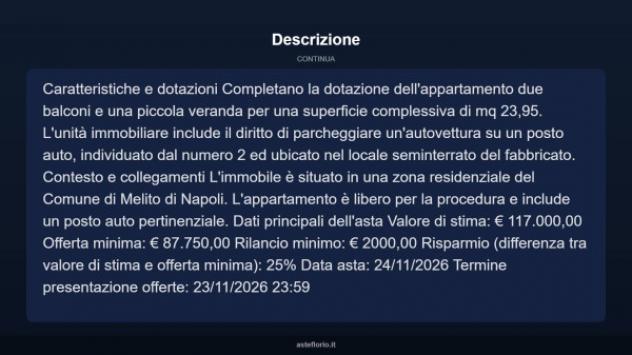 Immobile in asta di 82 m² in vendita a Melito di Napoli - Foto 9