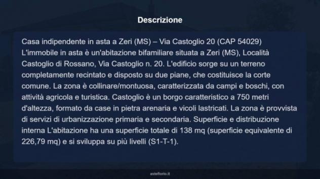Immobile in asta di 138 m² con più di 5 locali e box auto in vendita a Zeri - Foto 5