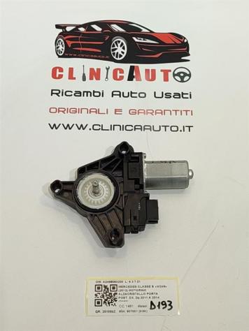 MOTORINO ALZAVETRO POSTERIORE DESTRA MERCEDES Classe B W246 2° Serie A2469063200 607951 (K9K) (12) - Foto 2