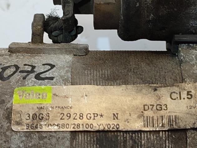 MOTORINO D' AVVIAMENTO PEUGEOT 307 Berlina 9645100680 TU5JP4 benzina 1587 (0105) - Foto 5