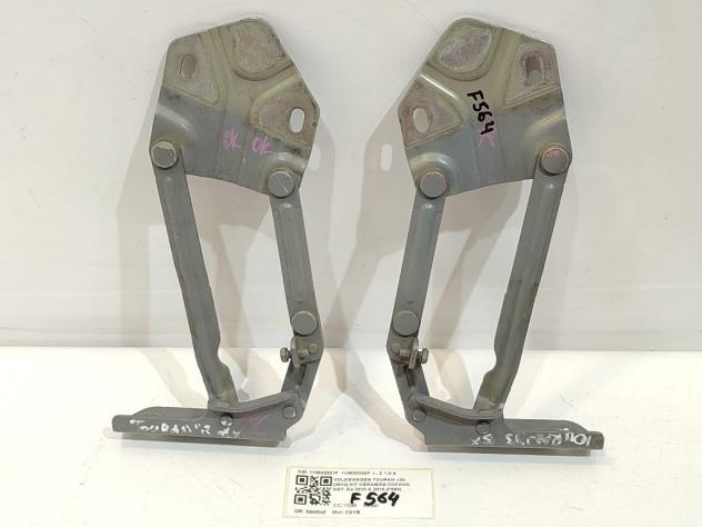 CERNIERE COFANO ANTERIORE DX E SX VOLKSWAGEN Touran 3° Serie 110823301F 110823302F CAYB (1015) - Foto 2