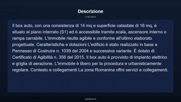 Immobile in asta di 58 m², box auto in vendita a Roma - Foto 4