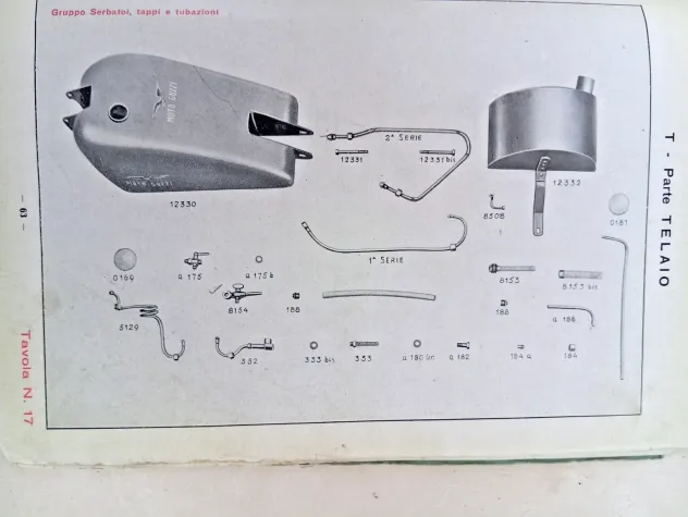 Moto Guzzi Mototelaio E. R. Catalogo Parti di Ricambio 1 Edizione 1938 - Foto 3