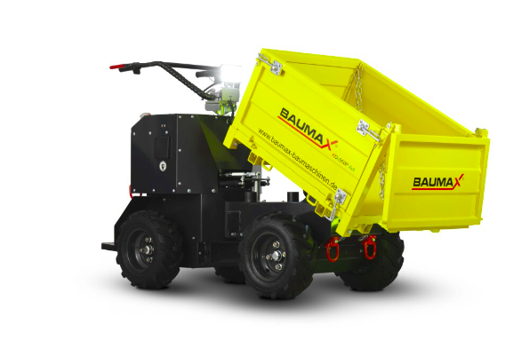 Motocarriola elettrica 48V 40Ah 4x4 550kg sterzo articolato e pedana operatore