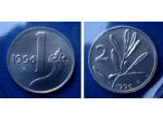 REPUBBLICA ITALIANA COPPIA 1 LIRA 2 LIRE 1996 FDC SIGILLATE DA SERIE ZECCA