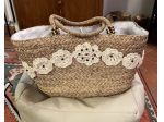 Borsa in paglia intrecciata