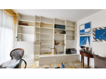 GRANDE LIBRERIA COMPONIBILE LACCATA BIANCA CON SCRIVANIA