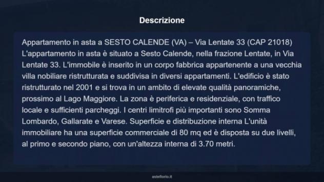 Immobile in asta di 80 m² in vendita a Sesto Calende - Foto 14