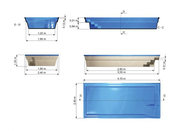 Piscina in vetroresina direttamente dal produttore con trasporto - Foto 5