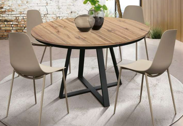 Tavolo Tondo Allungabile D120
