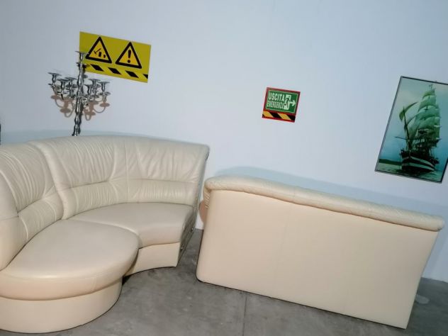 ELEGANTE divano angolare in pelle ! CONSEGNA ! - Foto 7